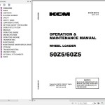 Kawasaki 50Z5 60Z5 Operation & Maintenance Manual 93105-00172