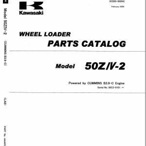 Kawasaki 50ZA-2 50ZIV-2 Parts Catalog