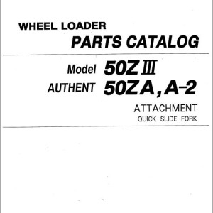 Kawasaki 50ZA 50ZA-2 50ZIII Quick Slide Fork Parts Catalog AAAP05241-2