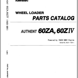 Kawasaki 50ZIII 60ZA 60ZA-2 60ZIII Parts Catalog