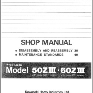 Kawasaki 50ZIII 60ZIII 60ZIV Shop Manual