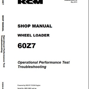 Kawasaki 50Z7 60Z7 Shop Manual