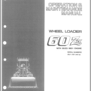 Kawasaki 60ZIV Operation & Maintenance Manual