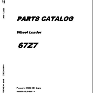 Kawasaki 62Z7 67Z7 67TM7 67Z7B Parts Catalog