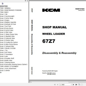 Kawasaki 62Z7 67Z7 67TM7 67Z7B Shop Manual