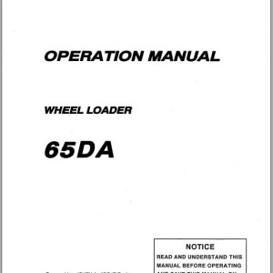 Kawasaki 65DA Operation & Maintenance Manual 93107-00170