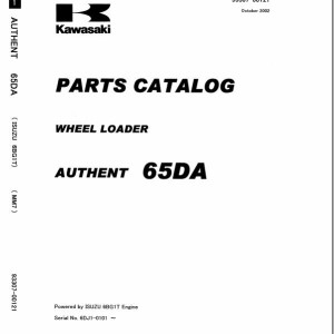Kawasaki 65DA Parts Catalog 93307-00121