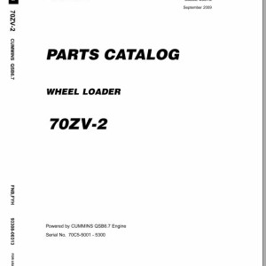 Kawasaki 65DV-2 70ZV-2 70TMV-2 Parts Catalog