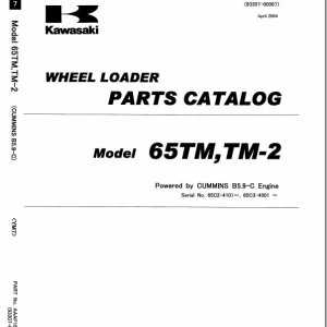 Kawasaki 65TM 65TM-2 Parts Catalog