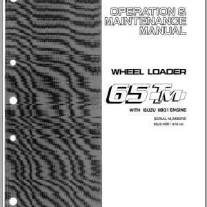 Kawasaki 65TM Operation & Maintenance Manual
