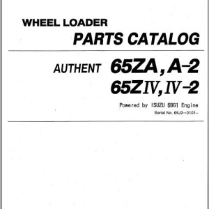 Kawasaki 65ZA 65A2 65ZIV 65IV-2 Parts Catalog