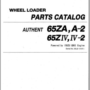 Kawasaki 65ZA 65ZA-2 65ZIV 65ZIV-2 Parts Catalog