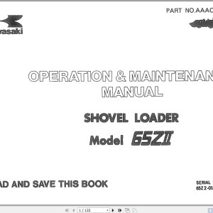 Kawasaki 65ZII Operation & Maintenance Manual