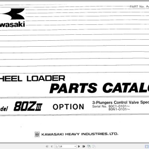Kawasaki 65ZIII 70ZIII 80ZIII Parts Catalog