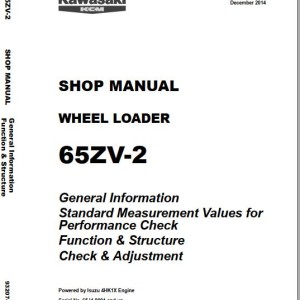 Kawasaki 65ZV-2 65TMV-2 Shop Manual