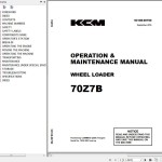 Kawasaki 70Z7 70TM7 70Z7B Operation & Maintenance Manual
