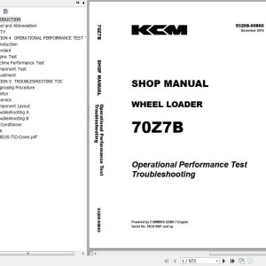 Kawasaki 70Z7 70TM7 70Z7B Shop Manual