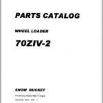 Kawasaki 70ZA 70ZA-2 70ZIV 70ZIV-2 Parts Catalog