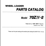 Kawasaki 70ZA 70ZA-2 70ZIV 70ZIV-2 Parts Catalog