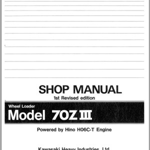 Kawasaki 70ZII 70ZIII Shop Manual