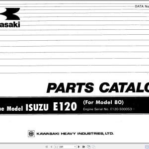 Kawasaki 80 To 85ZII Parts Catalog
