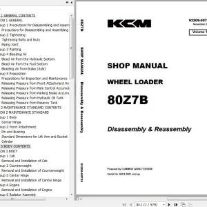 Kawasaki 80Z7 80Z7B Shop Manual
