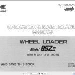 Kawasaki 85ZIII Operation & Maintenance Manual