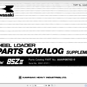 Kawasaki 85ZIII Parts Catalog