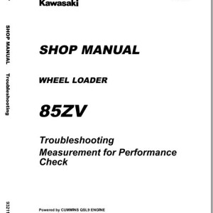 Kawasaki 85ZV 85Z5 Shop Manual