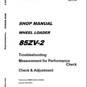 Kawasaki 85ZV-2 Shop Manual