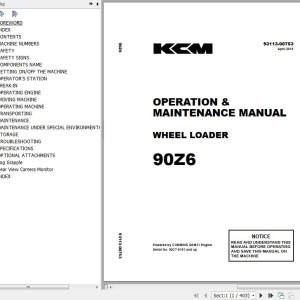 Kawasaki 90Z6 Operation & Maintenance Manual 93113-00753