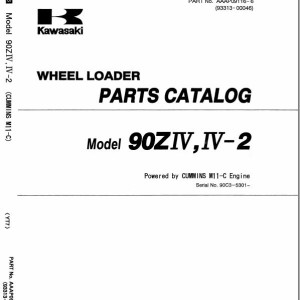 Kawasaki 90ZA-2 90ZIV 90IV-2 Parts Catalog