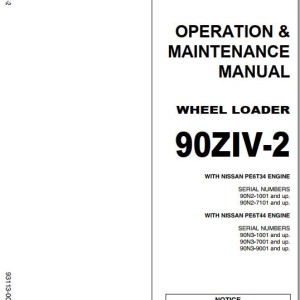 Kawasaki 90ZA-2 Operation & Maintenance Manual