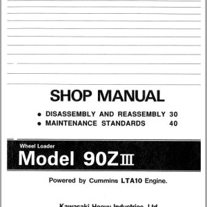 Kawasaki 90ZIII Shop Manual