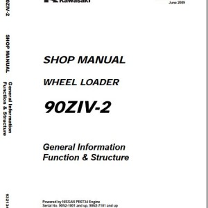 Kawasaki 90ZIV-2 Shop Manual General Information Function & Structure 93213-00042