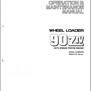 Kawasaki 90ZIV Operation & Maintenance Manual