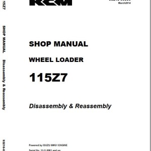 Kawasaki 95Z7 115Z7 Shop Manual