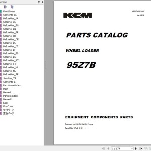 Kawasaki 95Z7 95Z7B 97Z7 97Z7B Parts Catalog