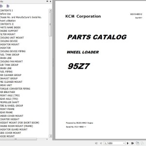 Kawasaki 95Z7 95Z7B Parts Catalog