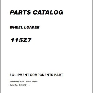 Kawasaki 95Z7 97Z7 115Z7 115Z7B Parts Catalog