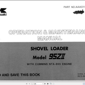 Kawasaki 95ZII Operation & Maintenance Manual