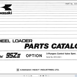 Kawasaki 95ZIII 95ZIV 97ZA Parts Catalog