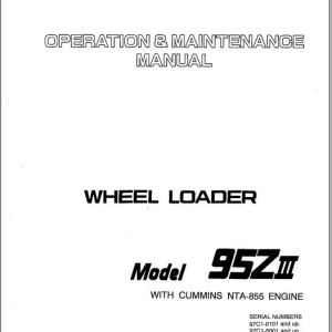 Kawasaki 95ZIII Operation & Maintenance Manual AAA-M97C1E01-947