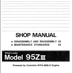 Kawasaki 95ZIII Shop Manual