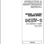 Kawasaki 95ZIV-3 Operation & Maintenance Manual