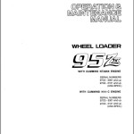 Kawasaki 95ZIV Operation & Maintenance Manual