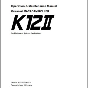 Kawasaki K12II Operation & Maintenance Manual