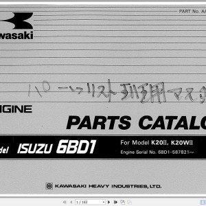 Kawasaki K20WII Parts Catalog