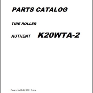 Kawasaki K20WTA-2 Parts Catalog AAAP37132-4