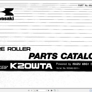 Kawasaki K20WTA Parts Catalog AAAP37121-0